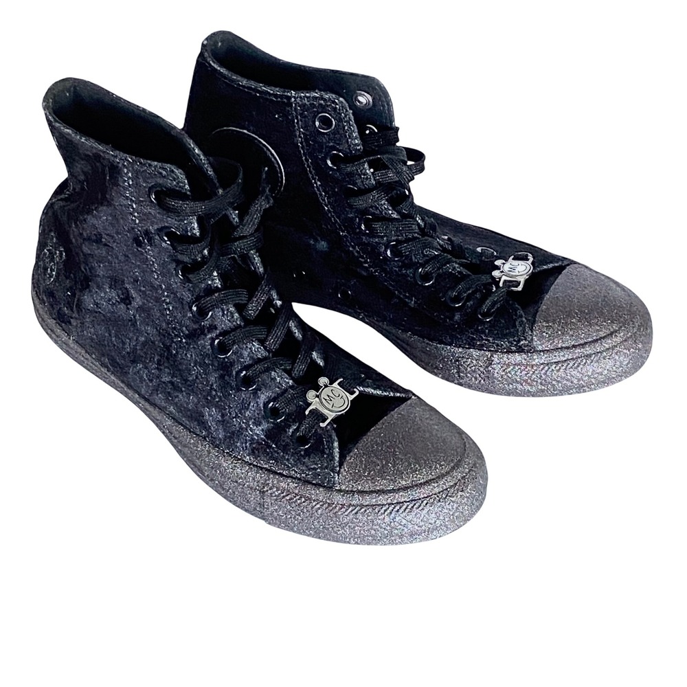 Converse x Miley Cyrus Chuck Taylor Velvet Glitter 563723C Womens 9 High Tops